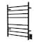 Kingston Brass Templeton Wall Mount Hardwired or Plug-In Towel Warmer, Black TWW3624MB - alternate 3